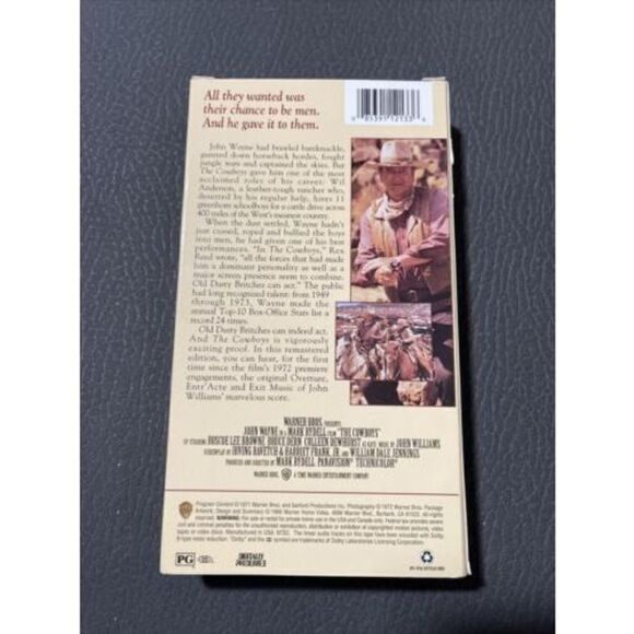The Cowboys (VHS) John Wayne Mark Rydell Rancher Western Film - Picture 3 of 7